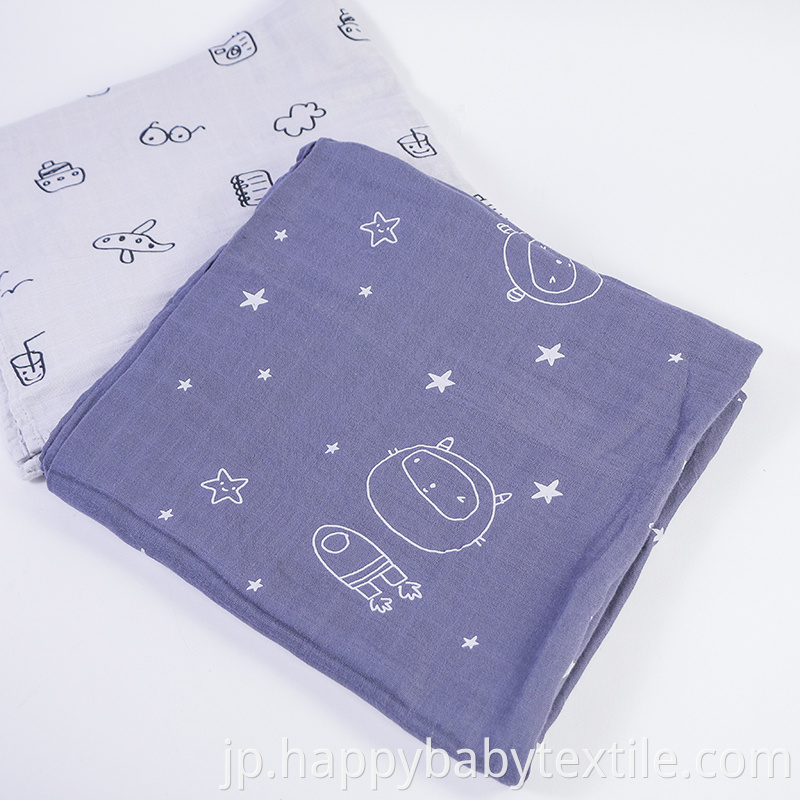 Baby Silky Soft Bamboo Blended Muslin Swaddle Blanket